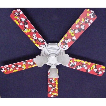 Lightitup Disney Mickey Mouse no.1 Ceiling Fan 52 in. LI51865